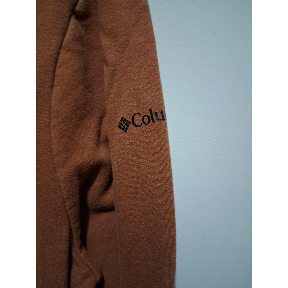 Columbia Sportswear Company Brown Fleece‎ Pullover Sweatshirt Logo XL - Picture 6 of 8